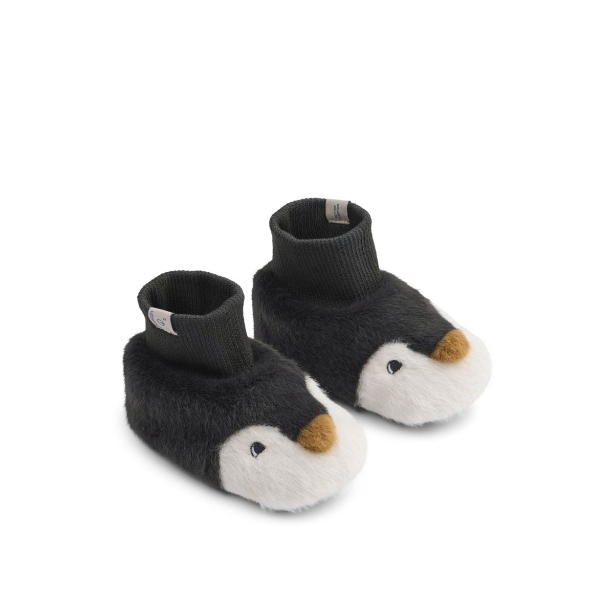 Liewood Chaussons Peluche Pingouin BETH - Sandy / Dark grey - Pantoufles