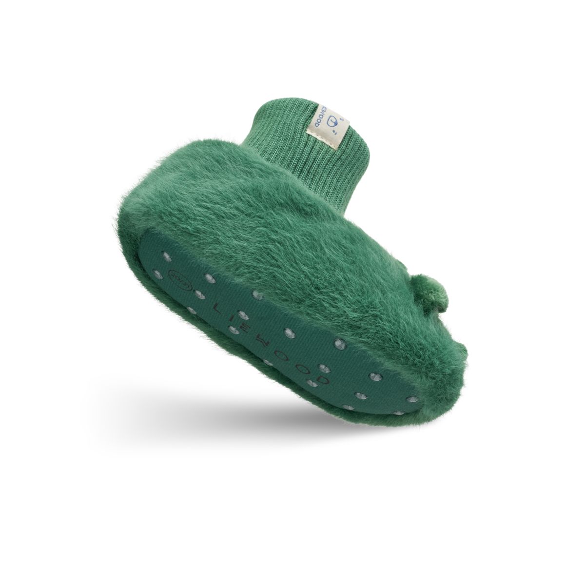 Liewood Chaussons Peluche Crocodile BETH - Garden green - Pantoufles