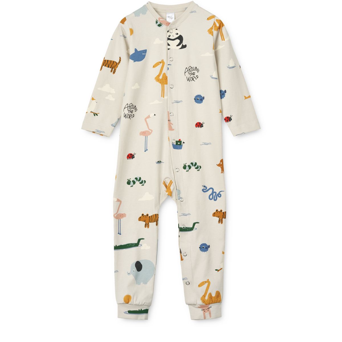 Liewood Combinaison Pyjama à Imprimé BIRK - Around the world / Sandy - Combinaison de pyjama