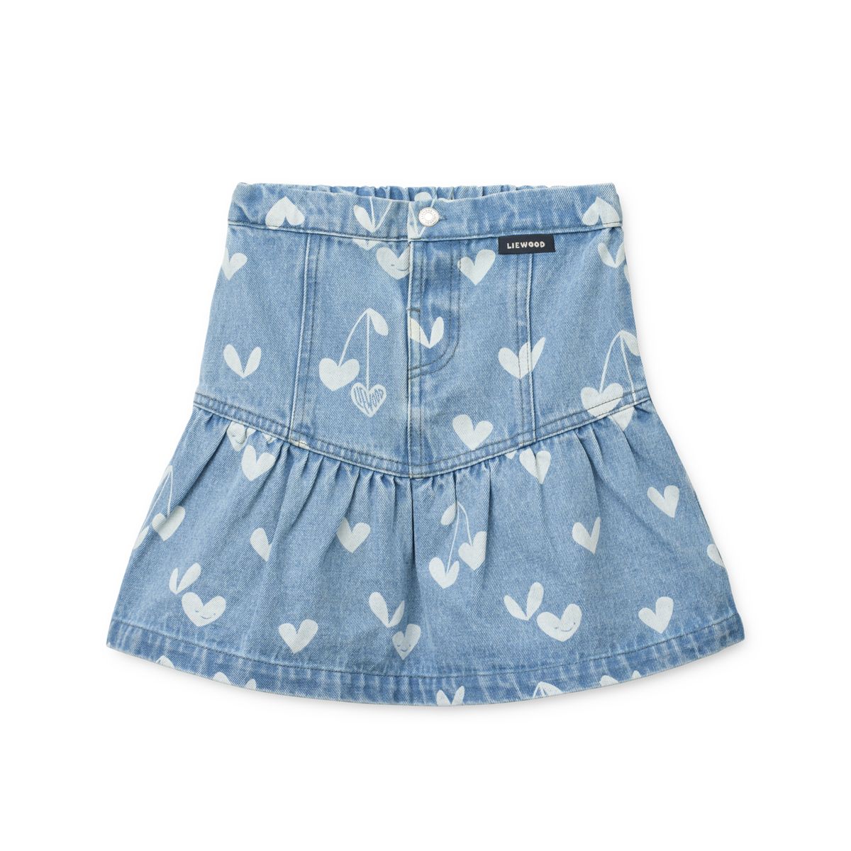 Liewood Jupe en Jean à Imprimé DAYLA - Sweethearts / light blue denim - Jupes