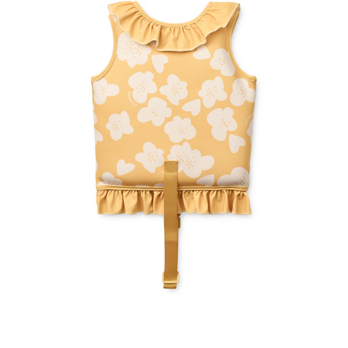 Liewood Gilet de Natation avec Volants DOVE - Flower / Lemon yellow - Gilet de natation