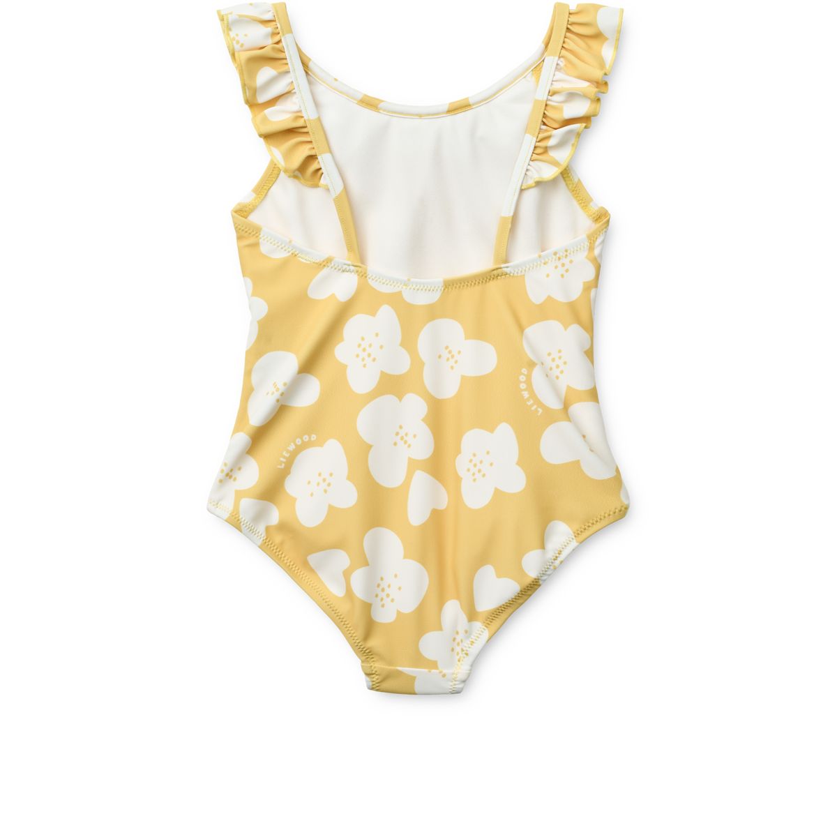 Liewood Maillot De Bain Imprimé À Volants Kallie - Flower / Lemon yellow - Maillot de bain