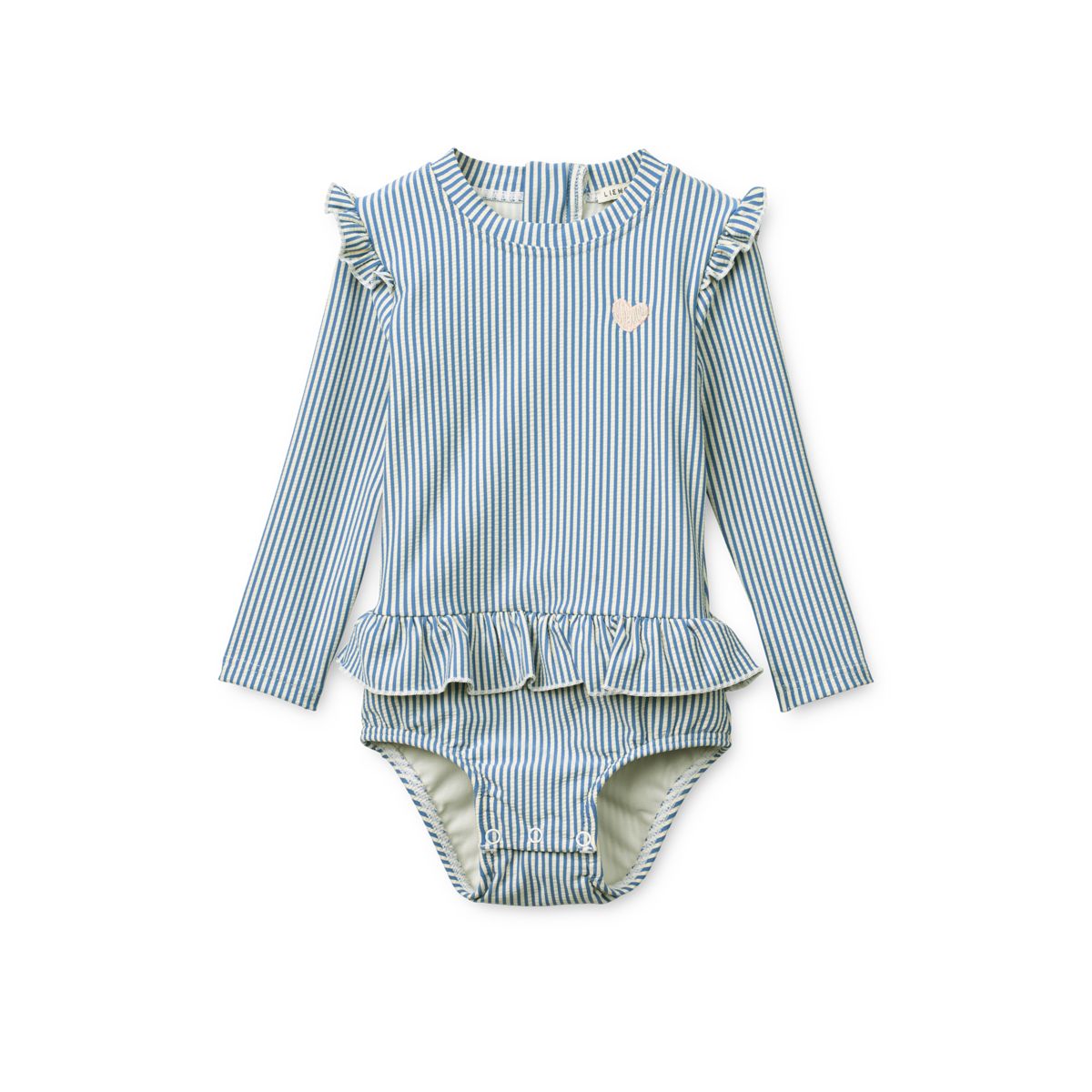 Liewood Maillot de bain bébé en tissu gaufré SILLE - Riverside / Creme de la creme - Maillot de bain