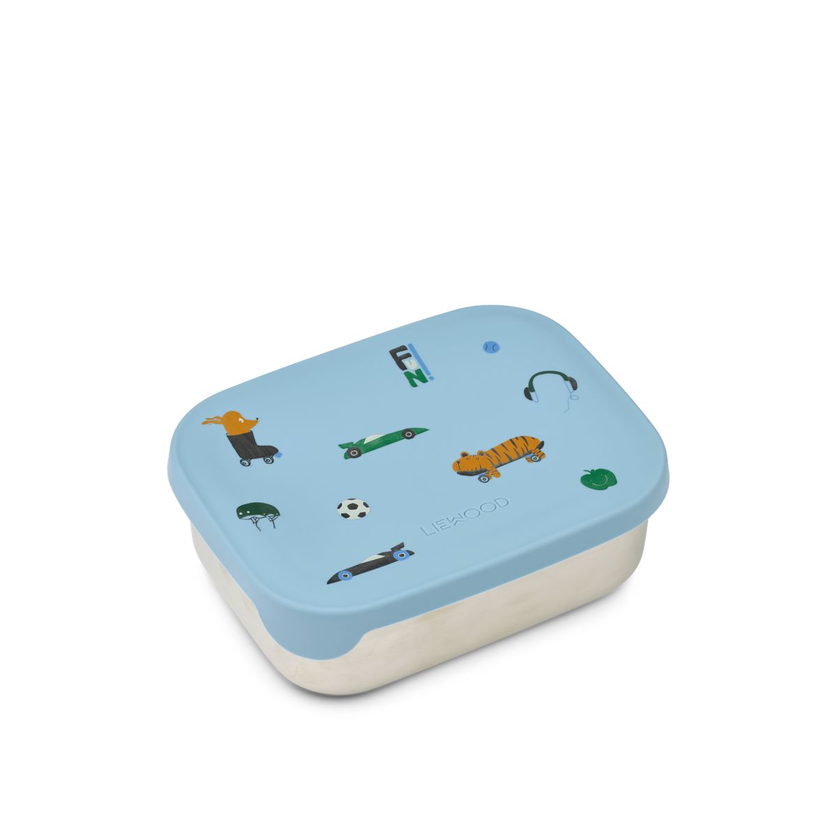 Liewood Boîte à Déjeuner ARTHUR - Fun / Beach blue - Boîte à goûter