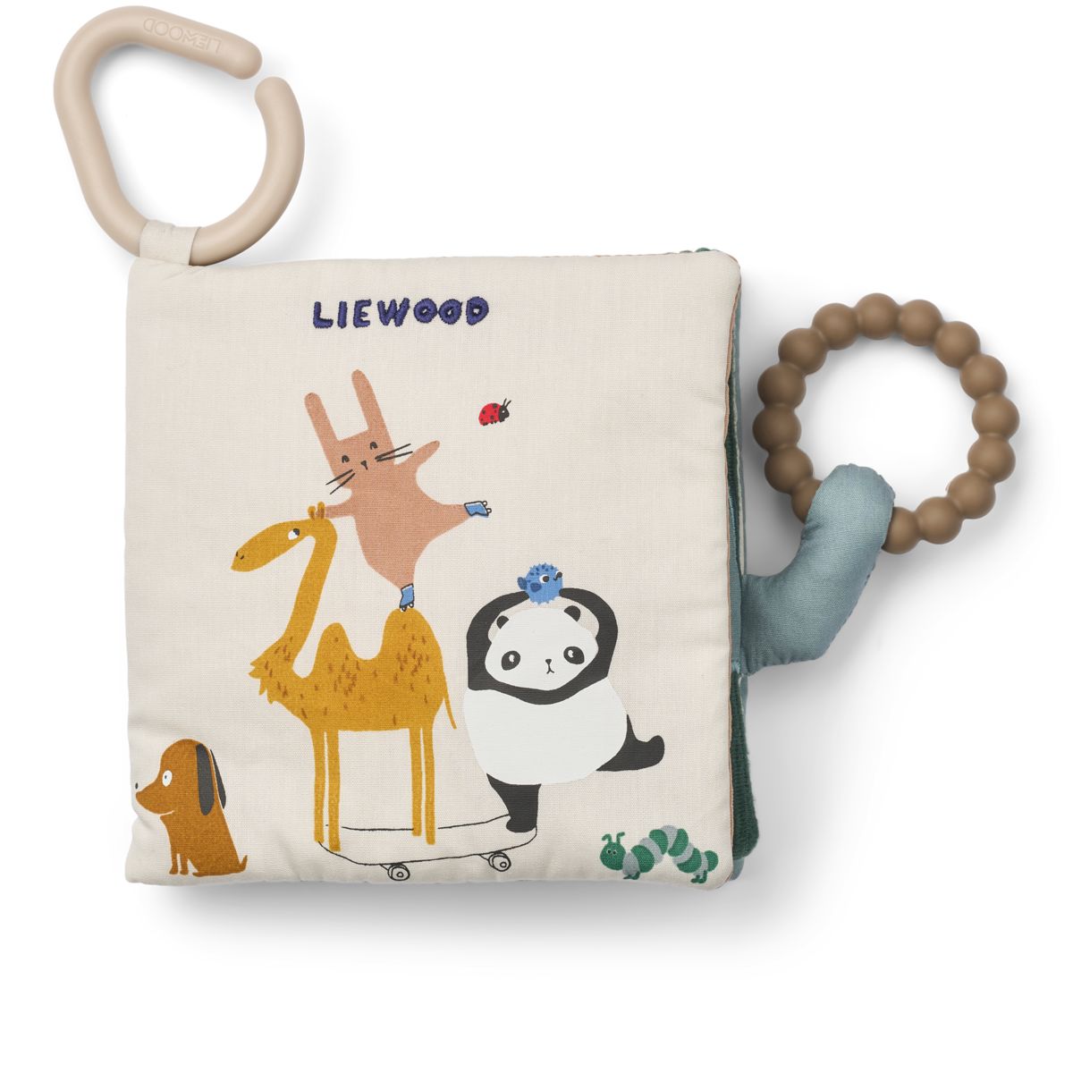 Liewood Livre en Tissu FEY - Around the world / Sandy - Livre en tissu