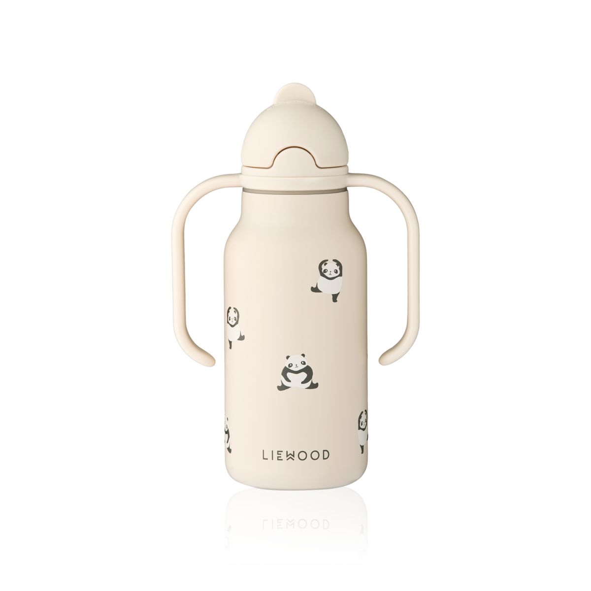 Liewood Bouteille d'eau en acier KIMMIE 250 ml - Mini panda / Sandy - Goude eau