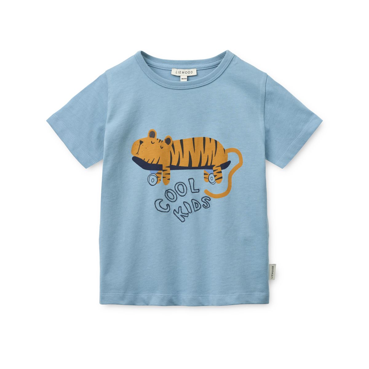 Liewood T-shirt à Manches Courtes APIA - Tiger / Beach blue - T-shirt