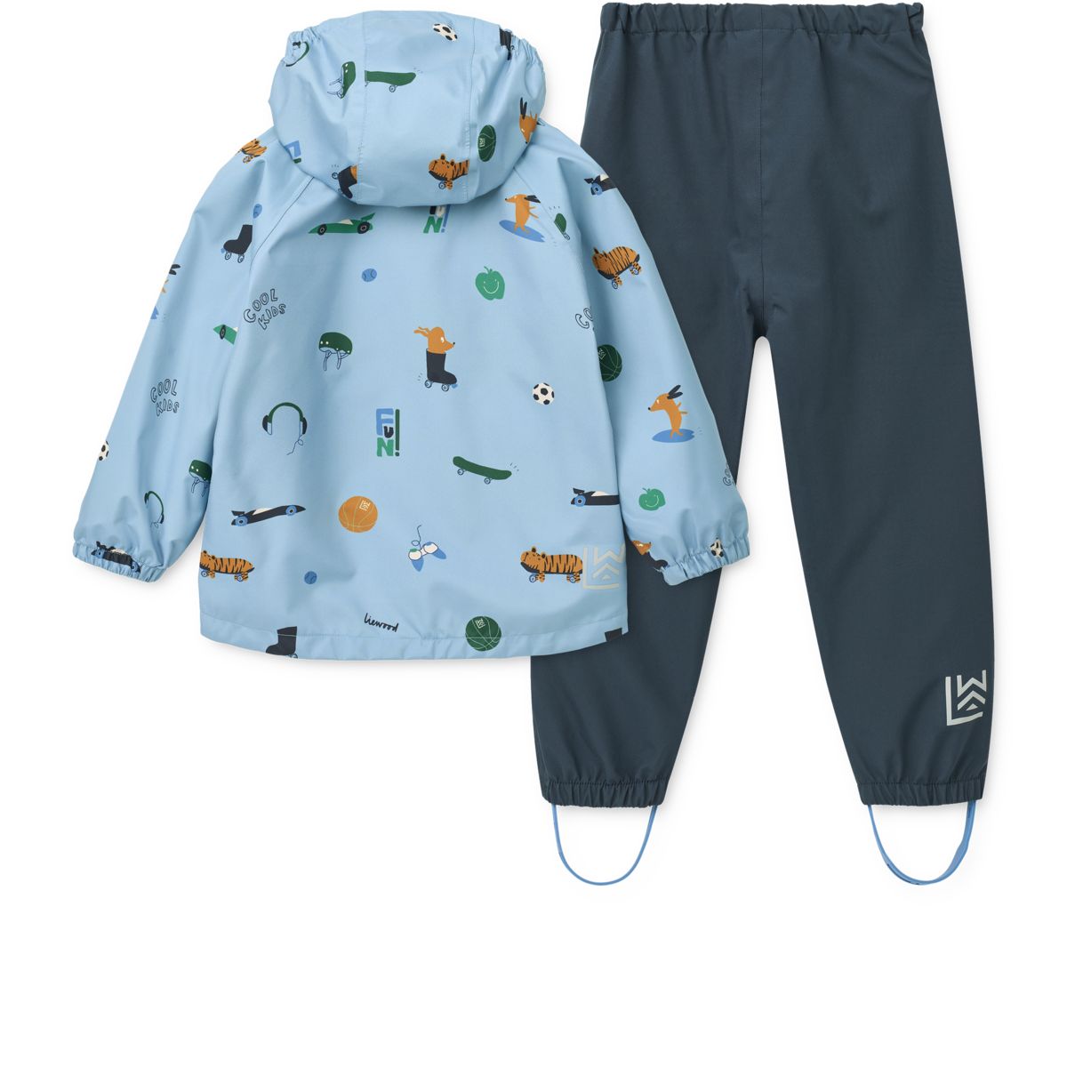 Liewood Ensemble Imperméable PEDIA - Fun / Beach blue - Ensemble