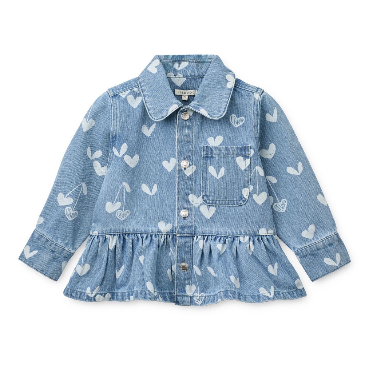 Liewood Surchemise en Jean à Imprimé KENZA - Sweethearts / light blue denim - Veste