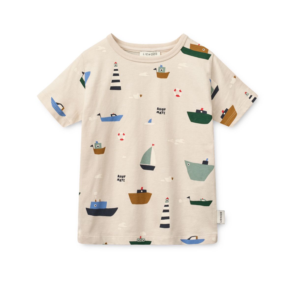 Liewood T-shirt à Manches Courtes à Imprimé APIA - Sailing / Sandy - T-shirt