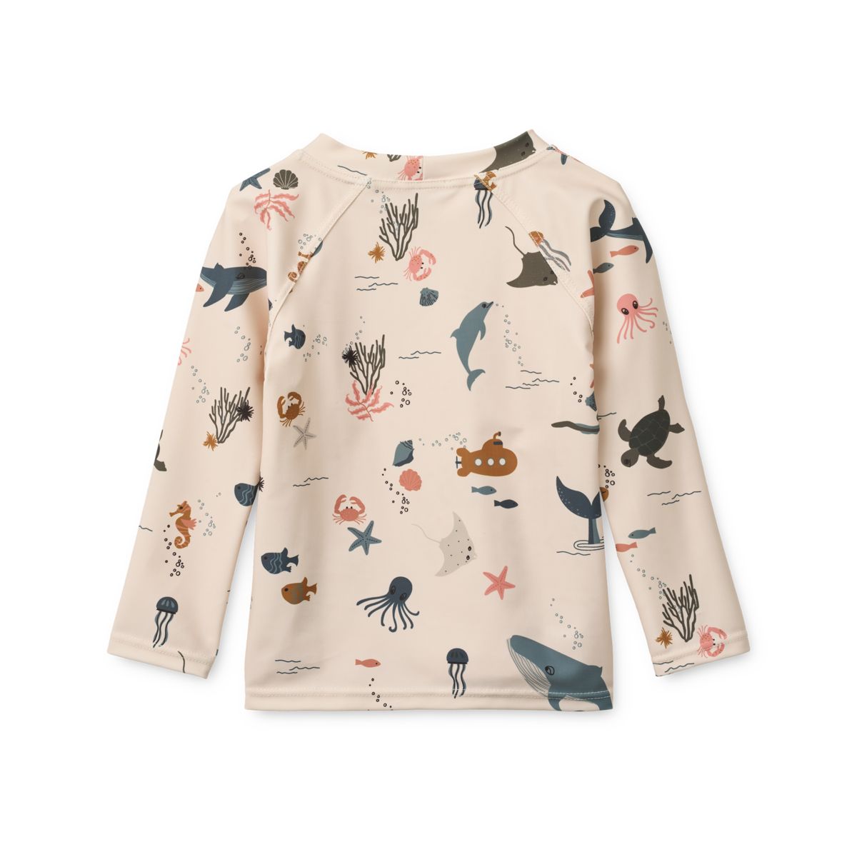 Liewood T-shirt de bain imprimé à manches longues NOAH - Sea creature / Sandy - T-shirt de bain