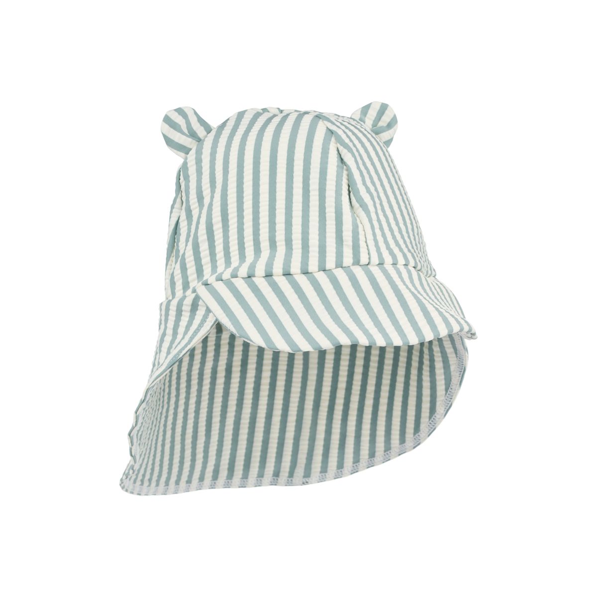 Liewood Chapeau de soleil seersucker Senia - Peppermint / Sandy - CHAPEAU DE BAIN