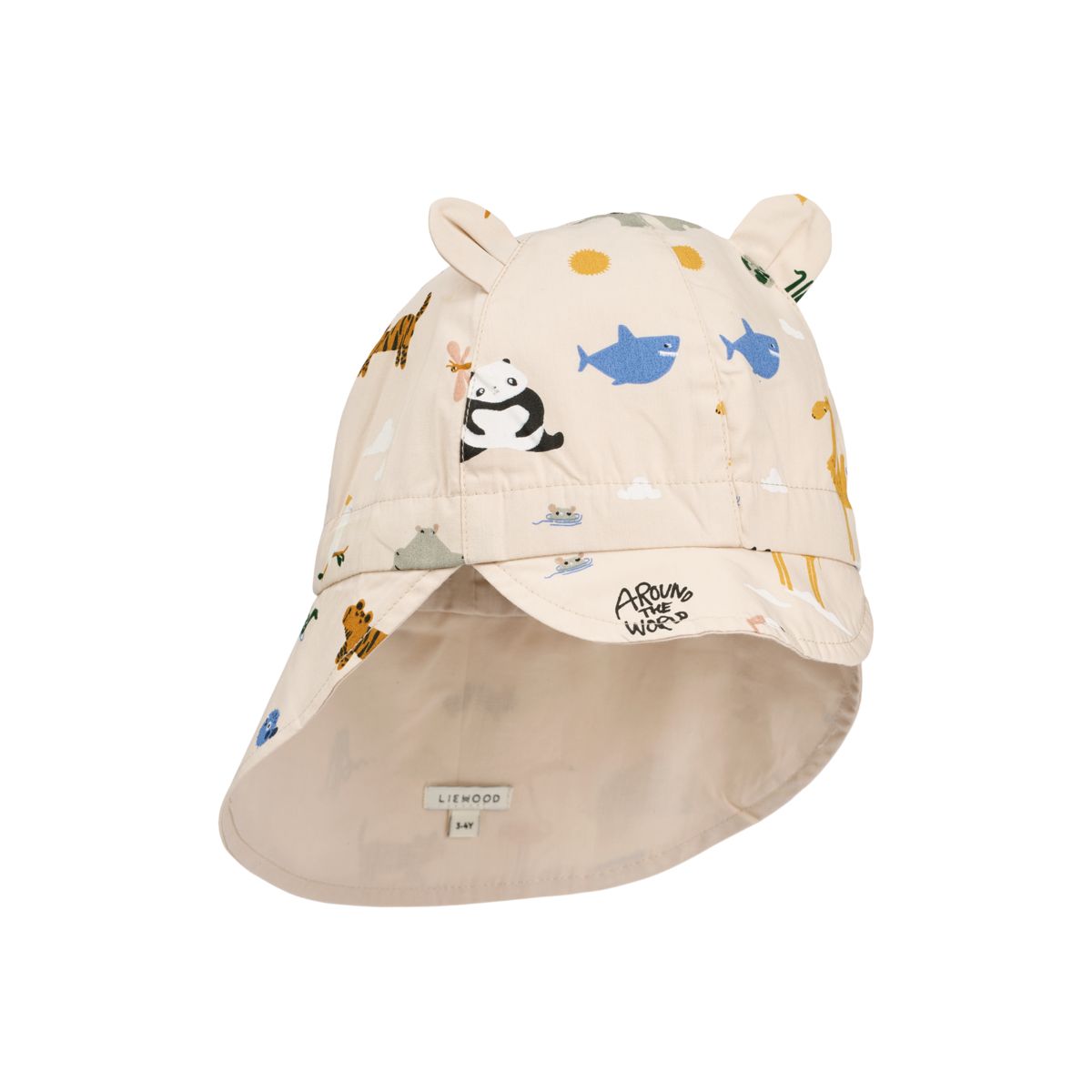 Liewood Chapeau de soleil réversible Gorm - Around the world / Sandy - Chapeaux & Casquettes