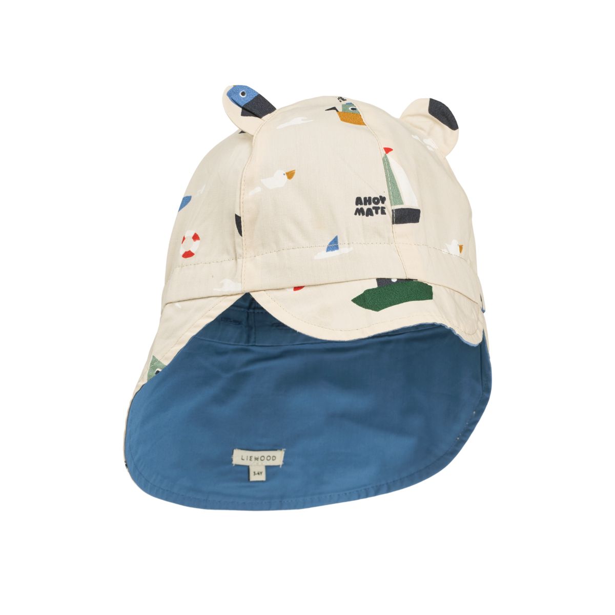 Liewood Chapeau de soleil réversible Gorm - Sailing / Sandy - Chapeaux & Casquettes