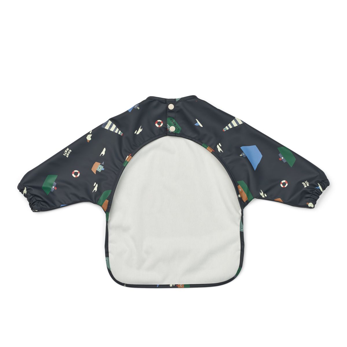 Liewood Bavoir avec Manches à Imprimé MERLE - Sailing / Classic navy - Tablier