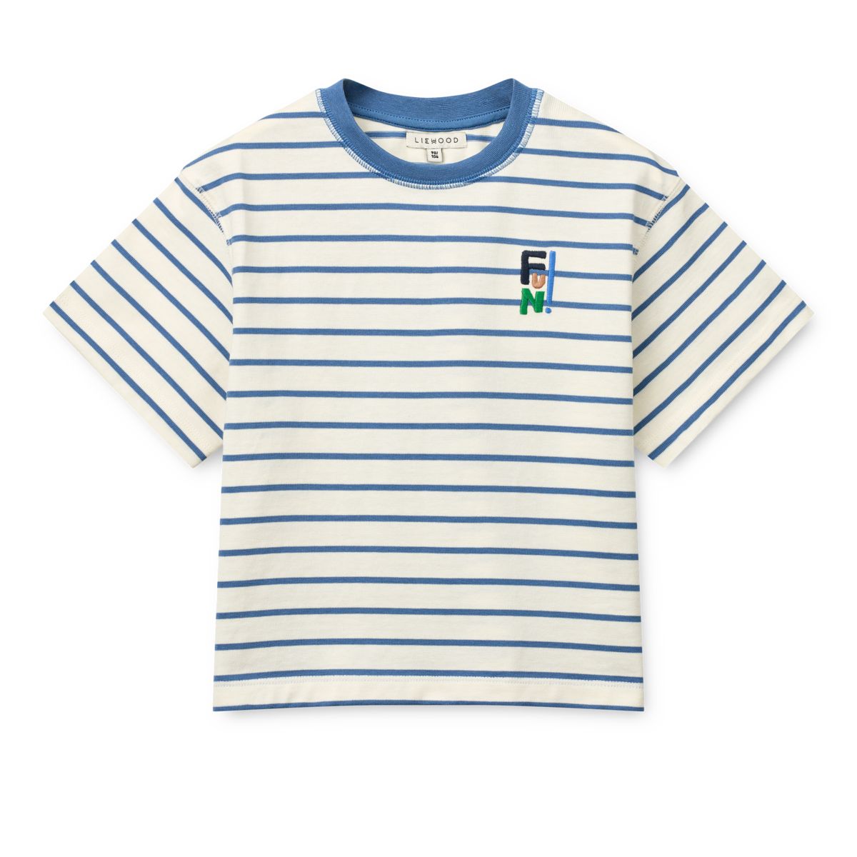Liewood T-shirt à Manches Courtes et à Rayures TYLER - Riverside / Creme de la creme - T-shirt