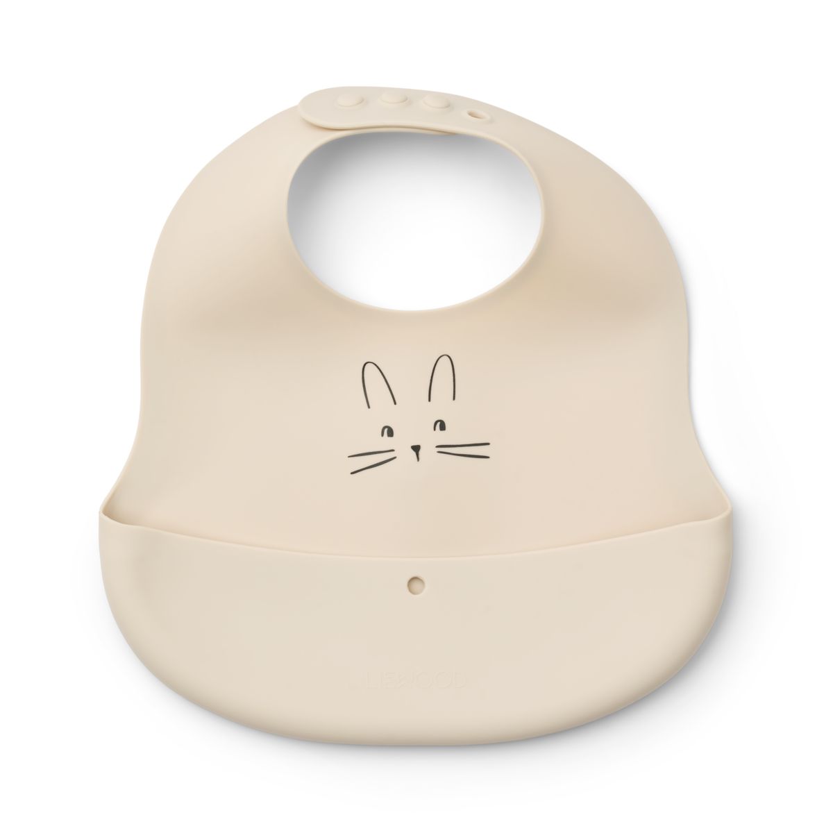 Liewood Bavoirs à Imprimé EMBER, Lot de 2 - Rabbit Sandy / Oat - Bavoir