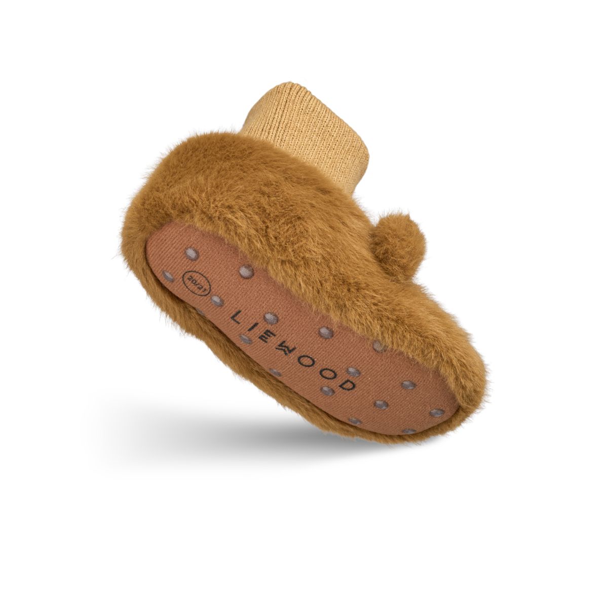 Liewood Chaussons Peluche Ours BETH - Golden caramel - Pantoufles
