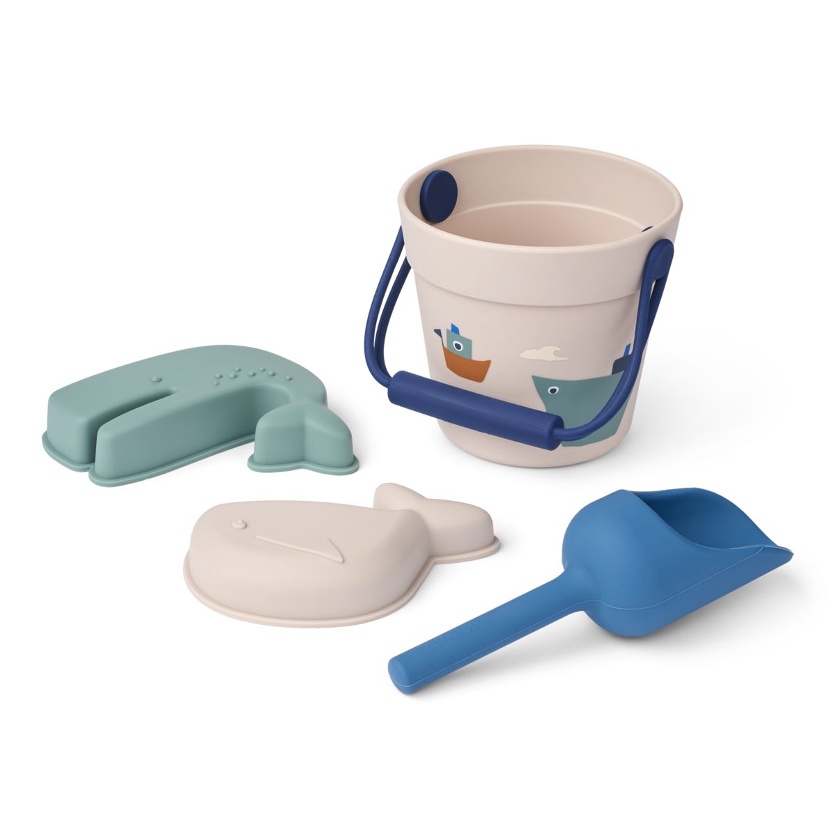 Liewood Mini Ensemble de Plage Voile KIT - Sailing / Sandy - JOUETS EN SABLE