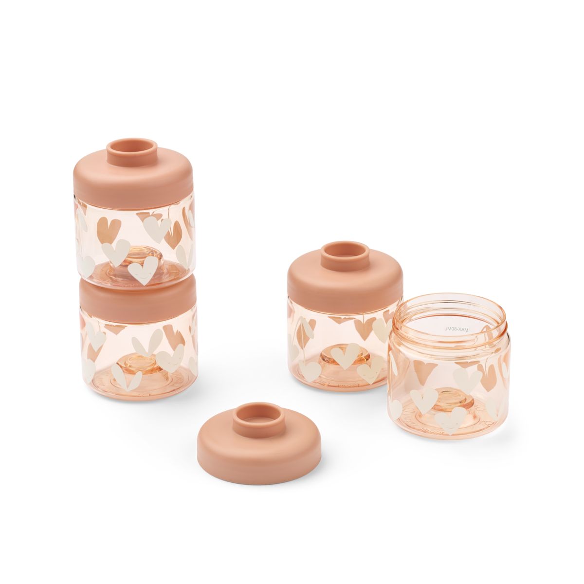 Liewood Boîtes Alimentaires pour Bébé DOMINIQUE - Sweethearts / Pale tuscany - Boïte à goûter