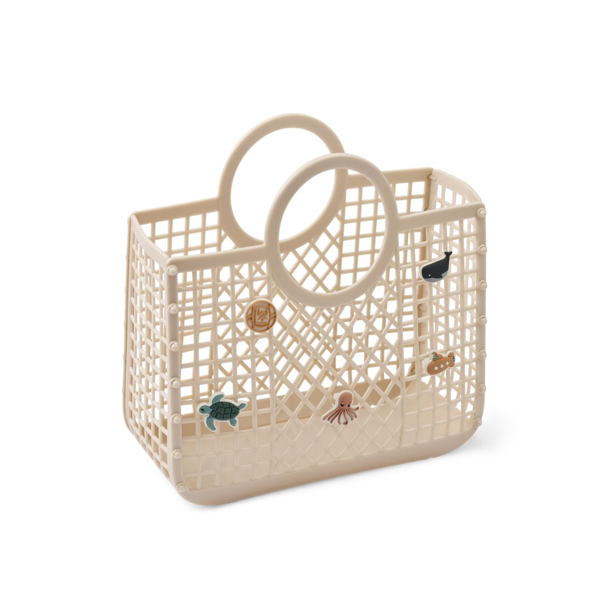 Liewood Panier Samantha avec breloques - Sandy - SAC DE LA BASKETTE