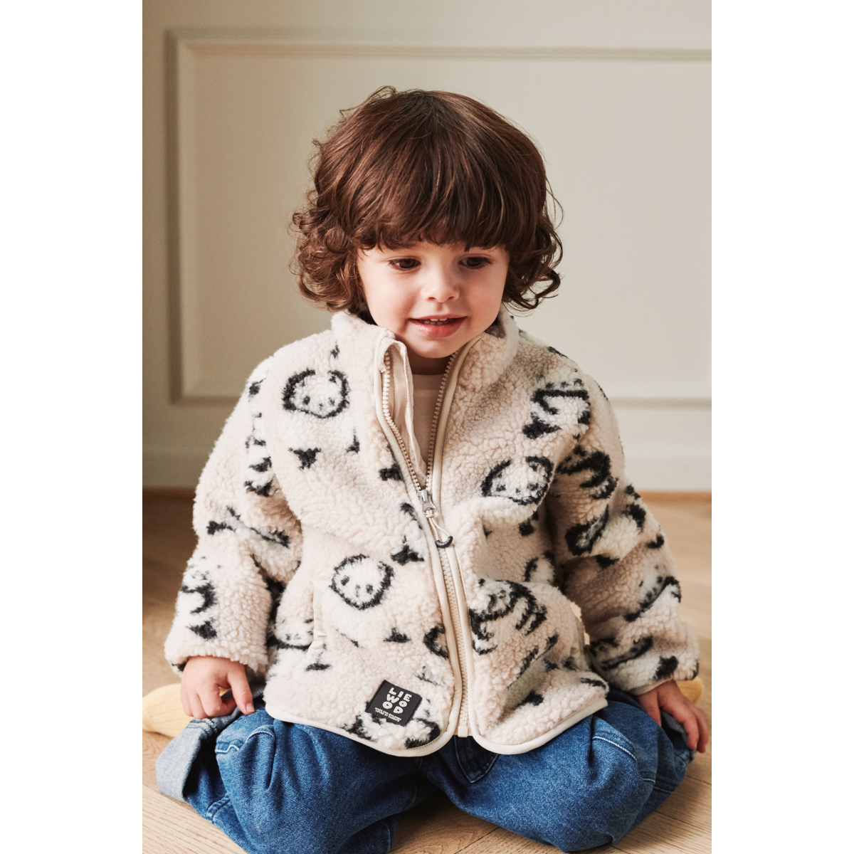 Liewood Veste Polaire NOLAN - Panda / Sandy - Veste