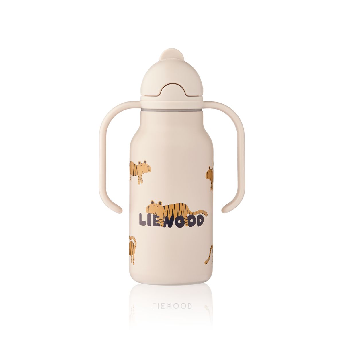 Liewood Bouteille d'eau en acier KIMMIE 250 ml - Tiger / Sandy - Goude eau
