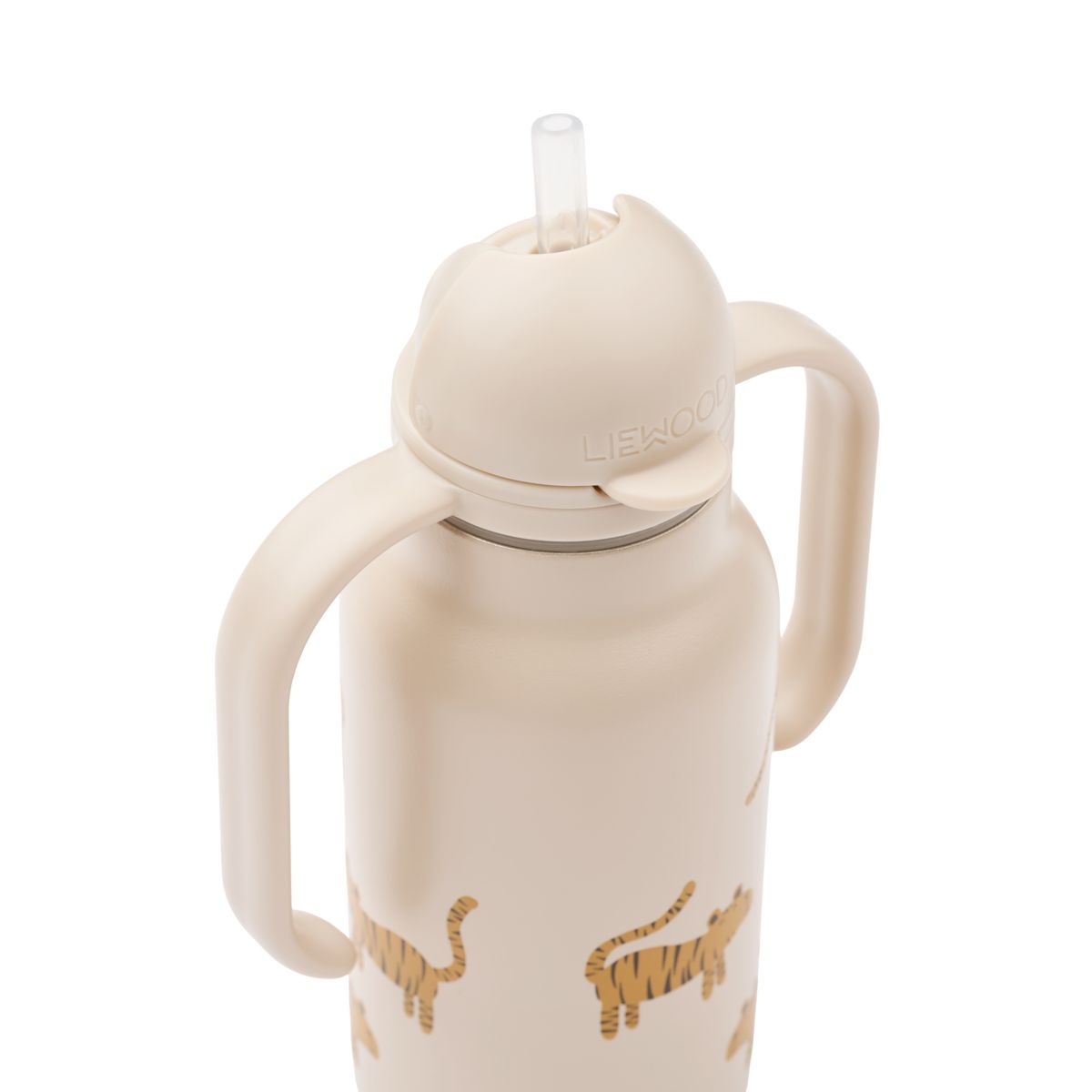 Liewood Bouteille d'eau en acier KIMMIE 250 ml - Tiger / Sandy - Goude eau