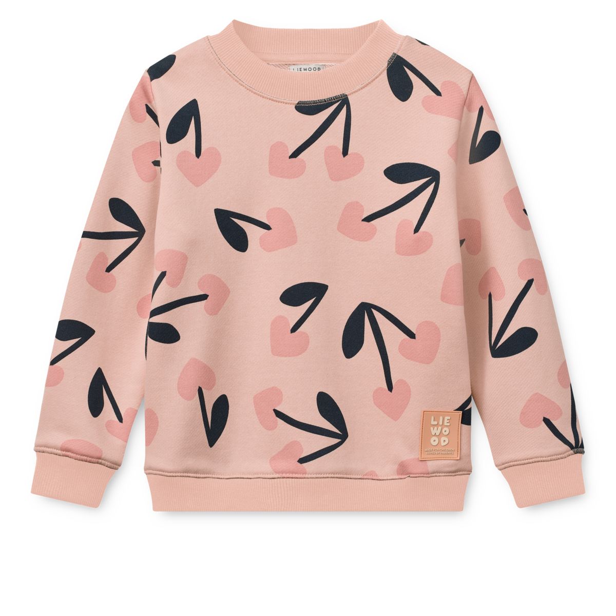 Liewood Sweat-shirt Imprimé RIDLEY - Mega Cherry heart / Rosey - Pull