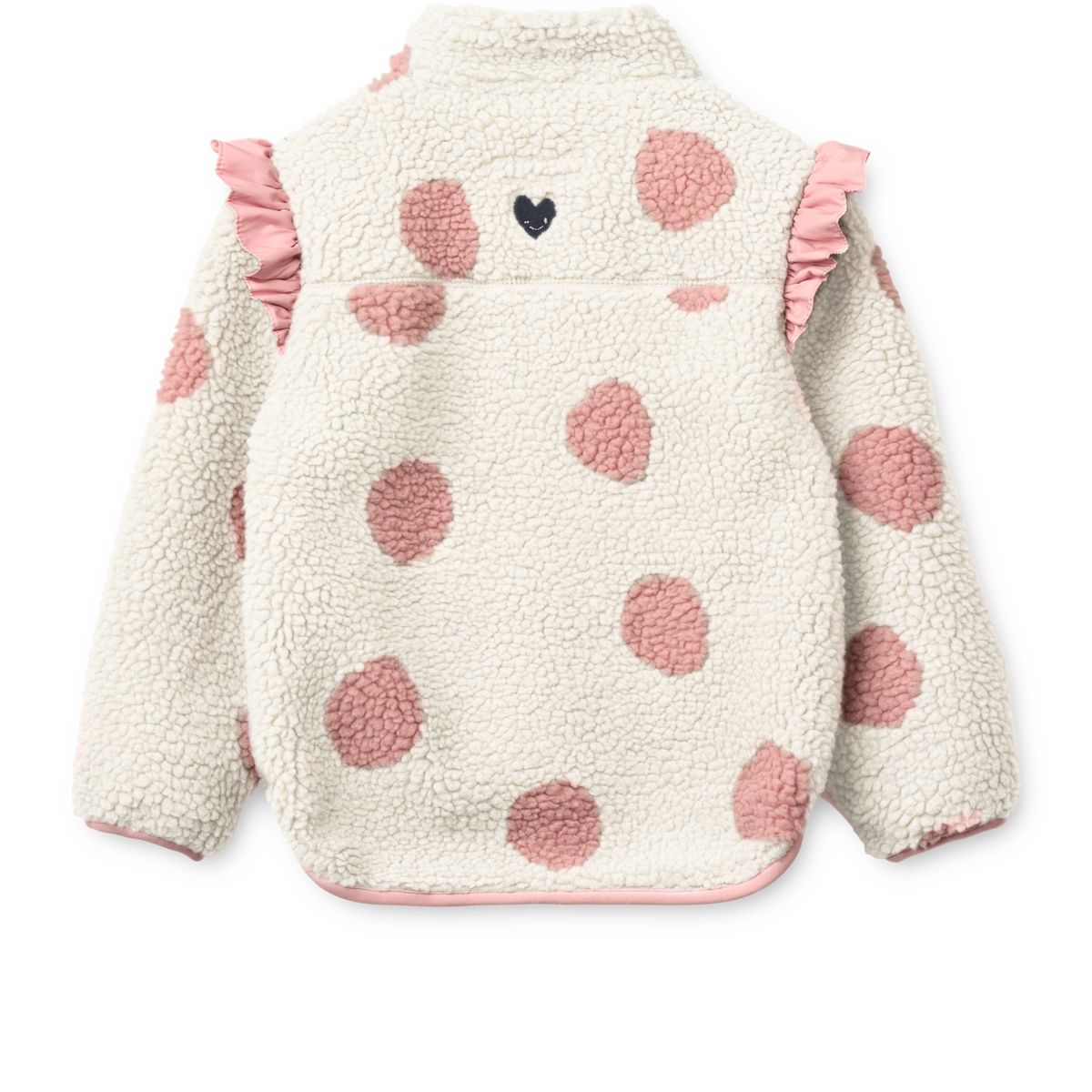 Liewood Veste Polaire à Volants NOAM - Spot dot Sandy / Rose blush mix - Veste