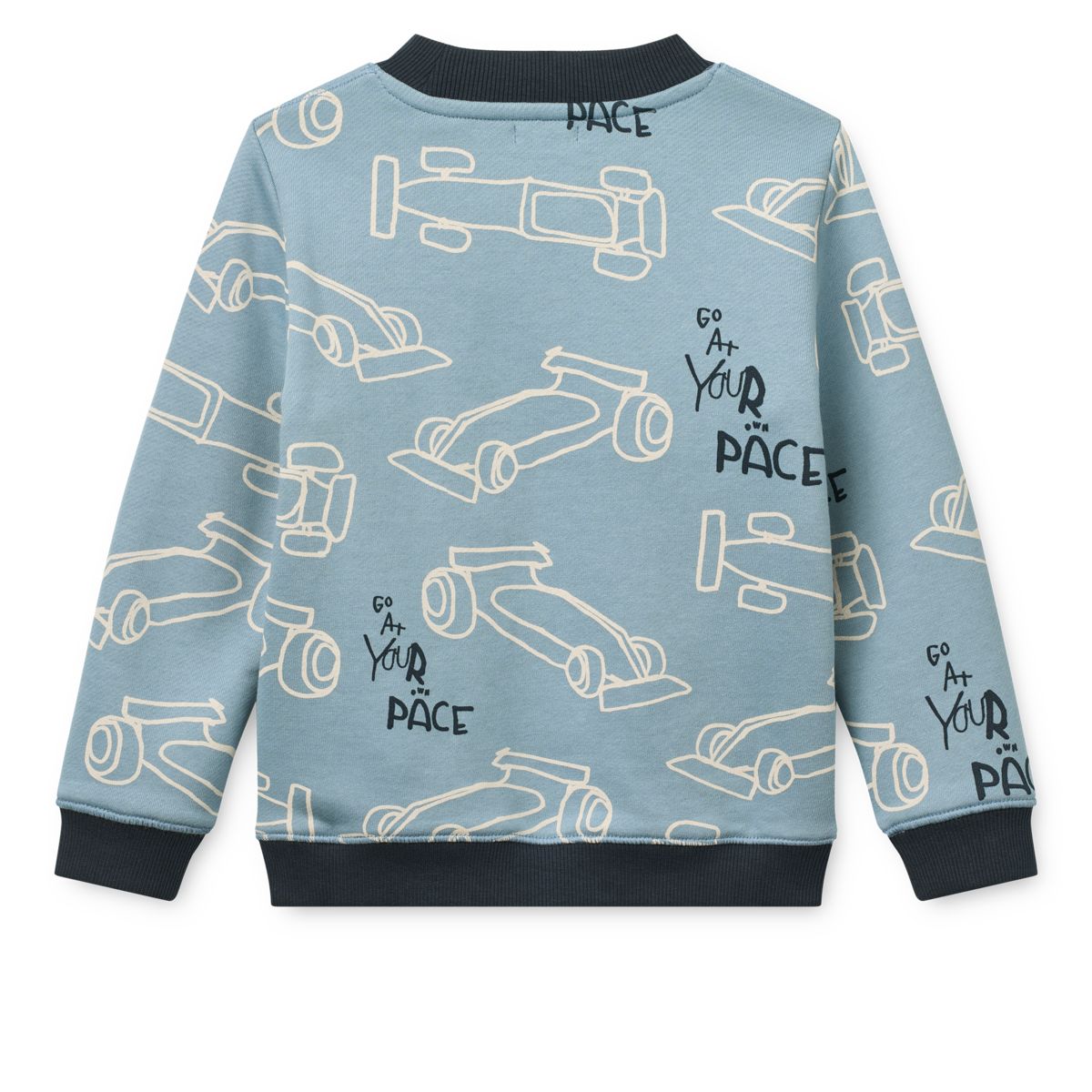 Liewood Sweat-shirt Imprimé RIDLEY - Race cars / Beach blue - Pull