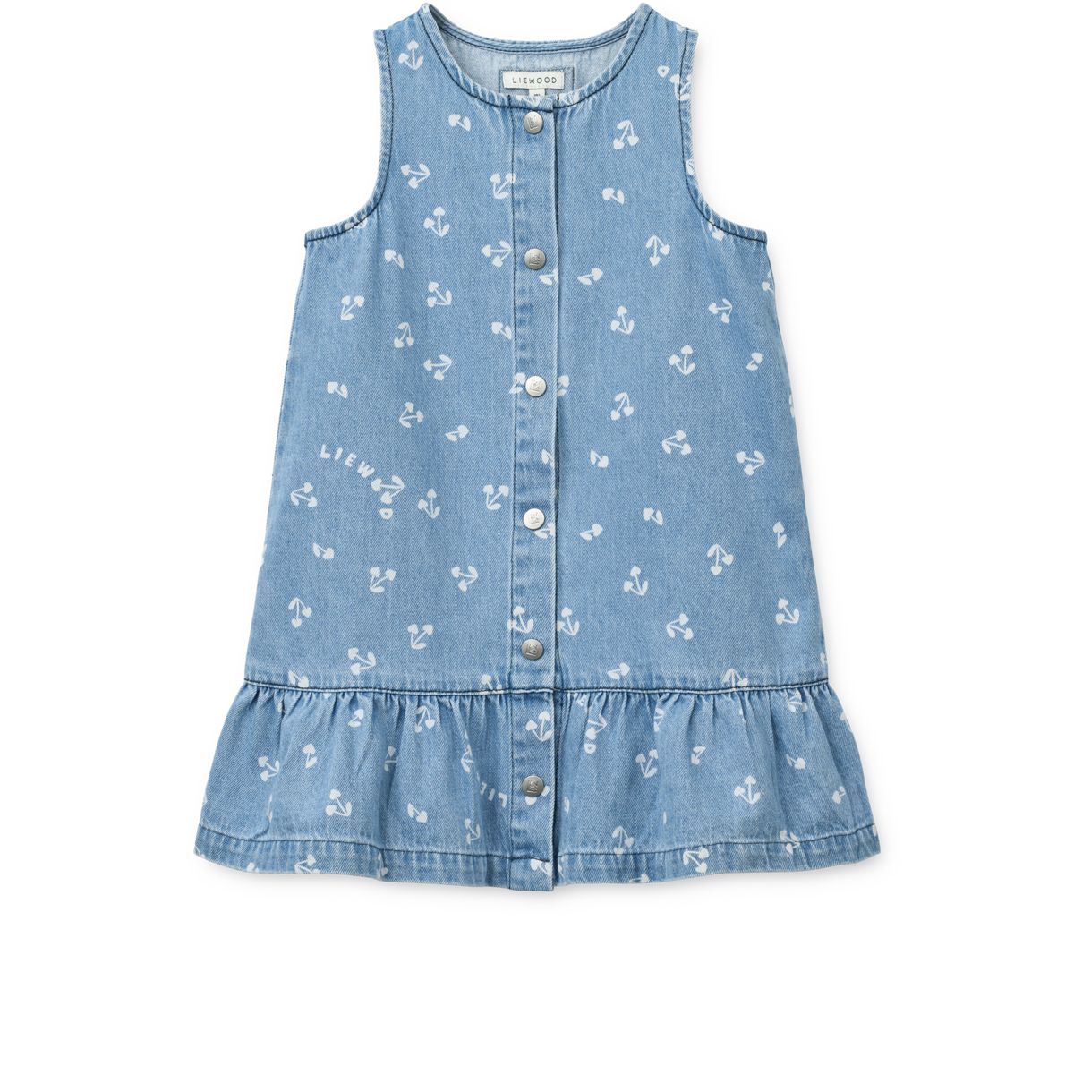 Liewood Robe en jean claire SYBILLA - Cherry heart sandy / Denim - Robe