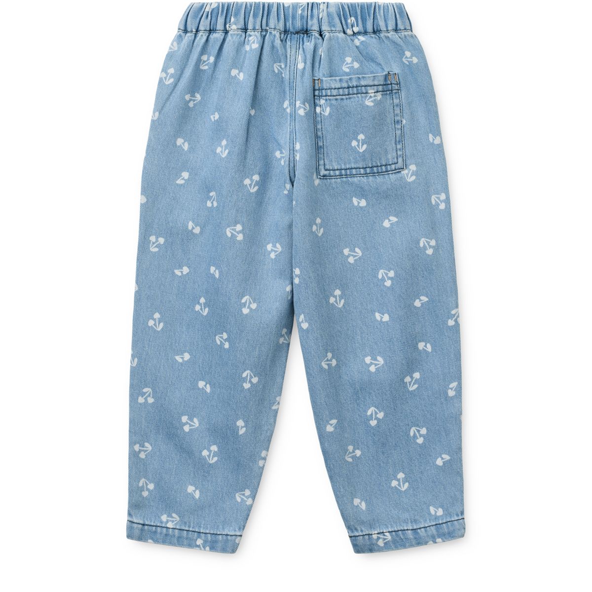 Liewood Pantalon en jean imprimé clair BORRIS - Cherry heart sandy / Denim - Pantalon