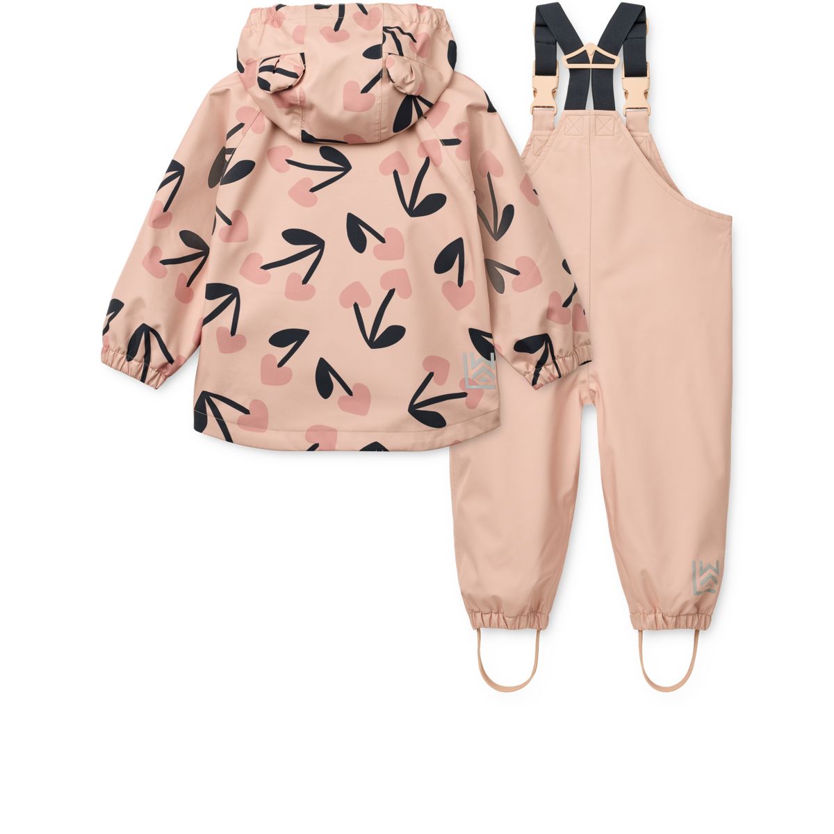Liewood Ensemble Imperméable MANU - mega cherry heart/ Rosey mix - Ensemble