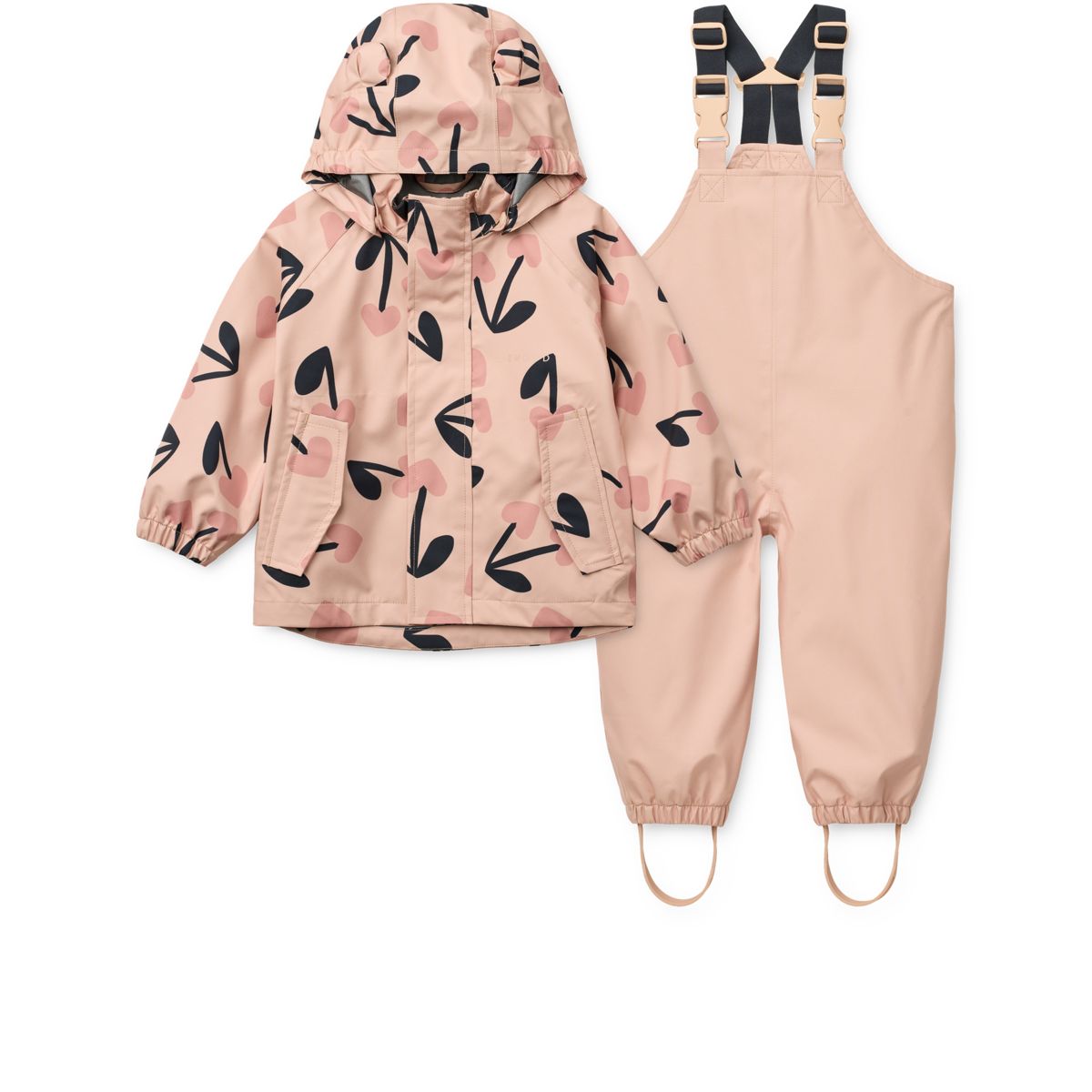 Liewood Ensemble Imperméable MANU - mega cherry heart/ Rosey mix - Ensemble