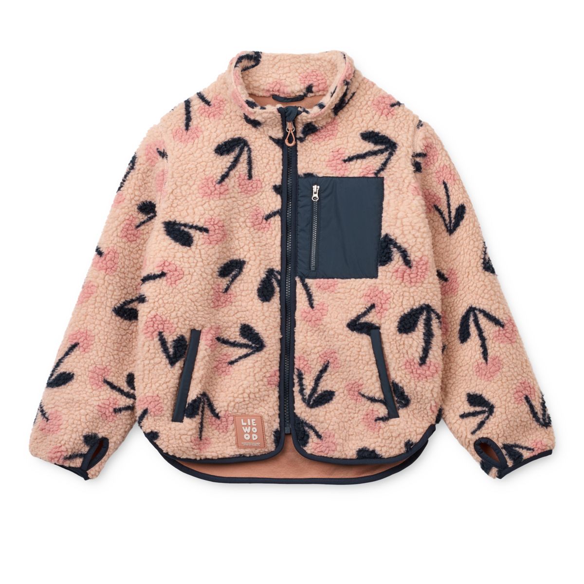 Liewood Veste Polaire NOLAN - Mega Cherry heart / Rosey - Veste