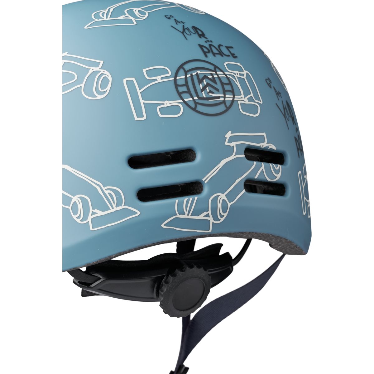 Liewood Casque de Vélo MILLY - Race cars / Beach blue - ACCESSOIRES POUR VÉLOS