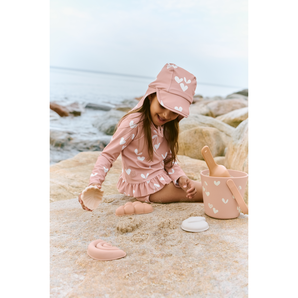 Liewood Ensemble de Plage Sweethearts GILMA - Sweethearts / Pale tuscany - JOUETS EN SABLE