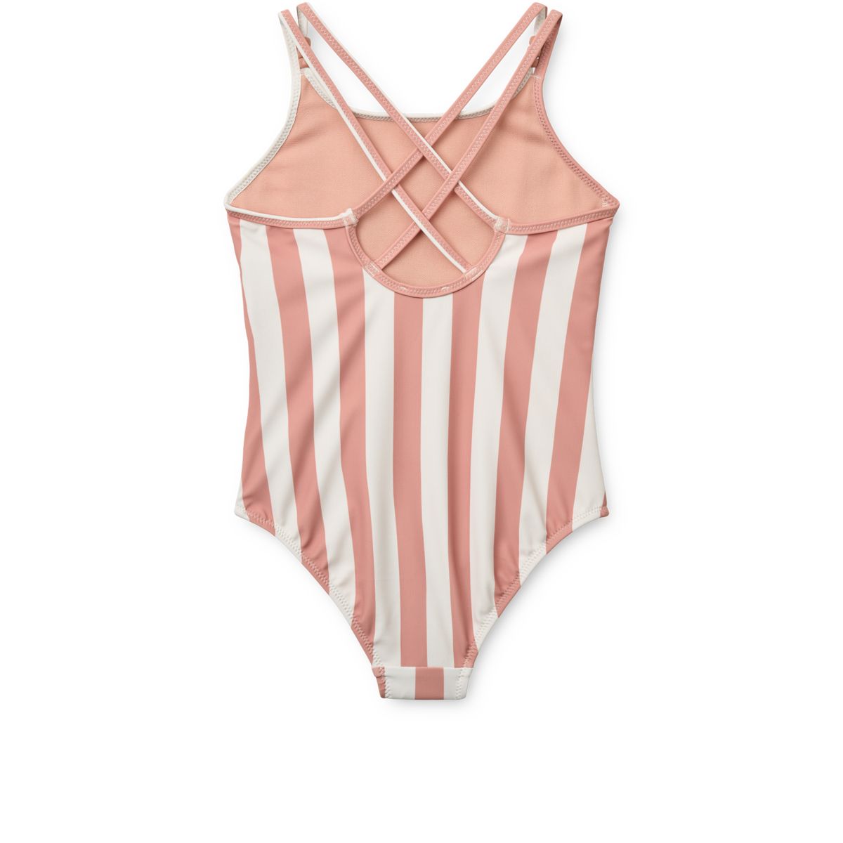 Liewood Maillot de Bain à Rayures SUNA - Coral blush / creme de la creme stripe - Maillot de bain