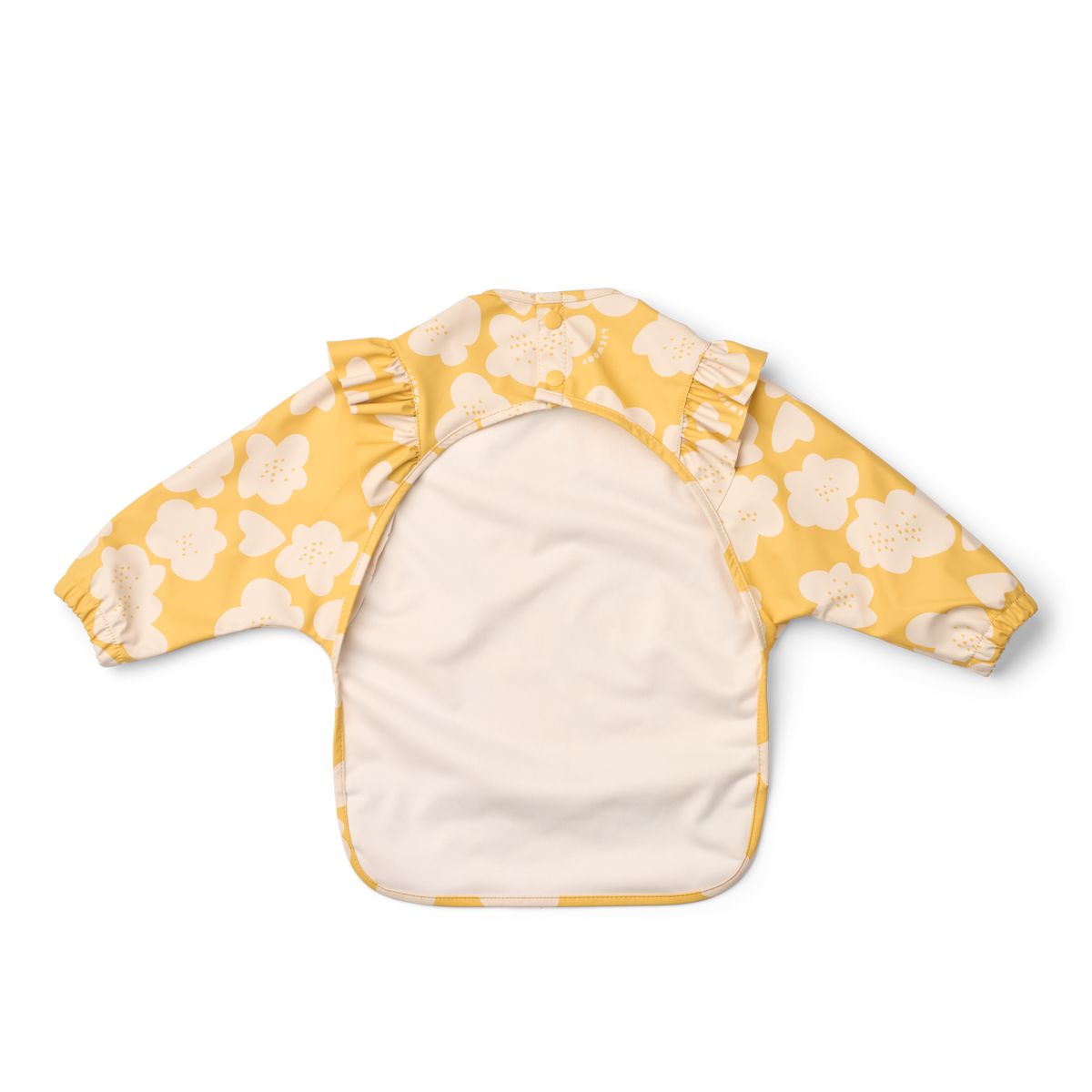 Liewood Bavoir à Volants avec Manches MERLE - Flower / Lemon yellow - Tablier