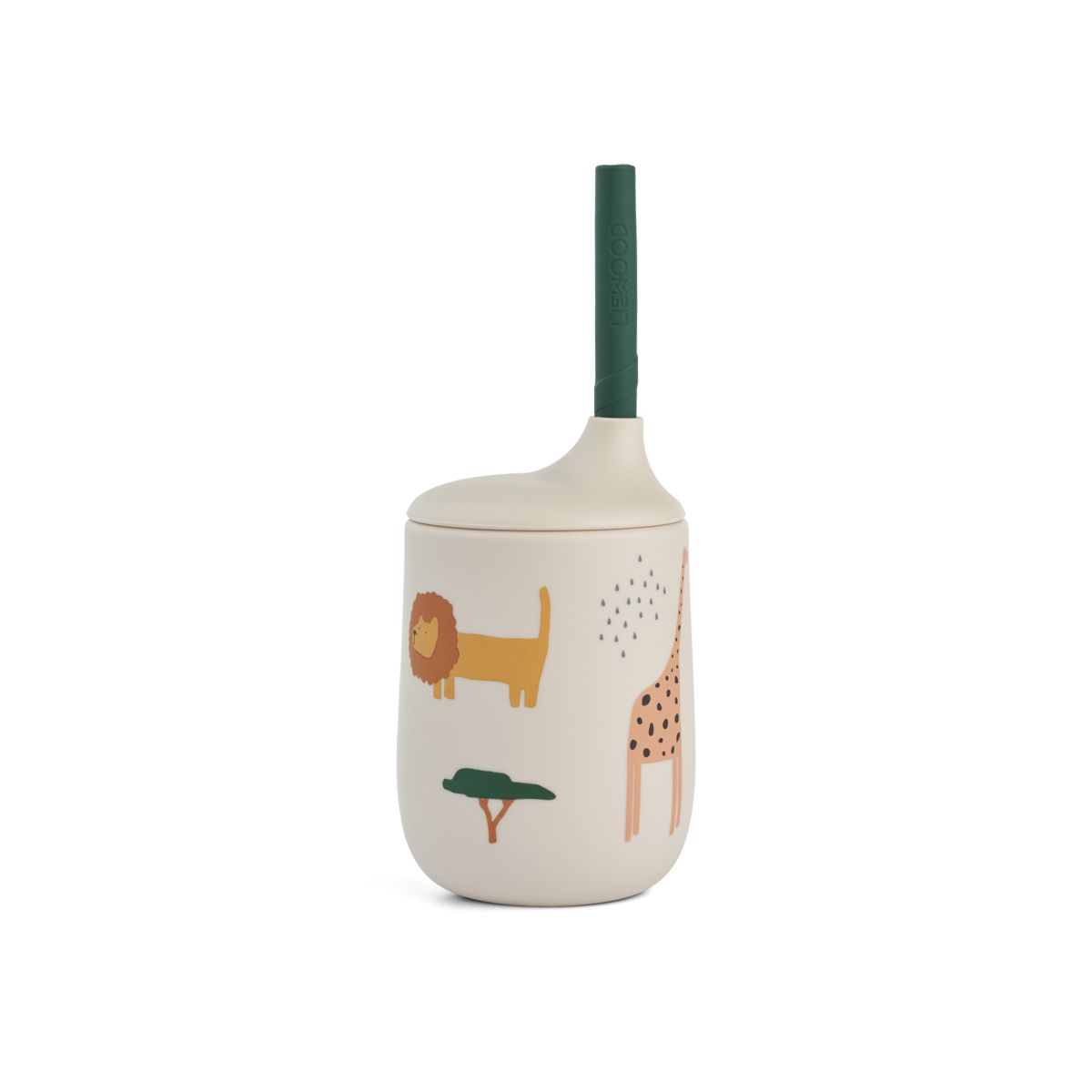 Liewood Tasse à Bec à Imprimé ELLIS - Safari sandy mix - Gobelet