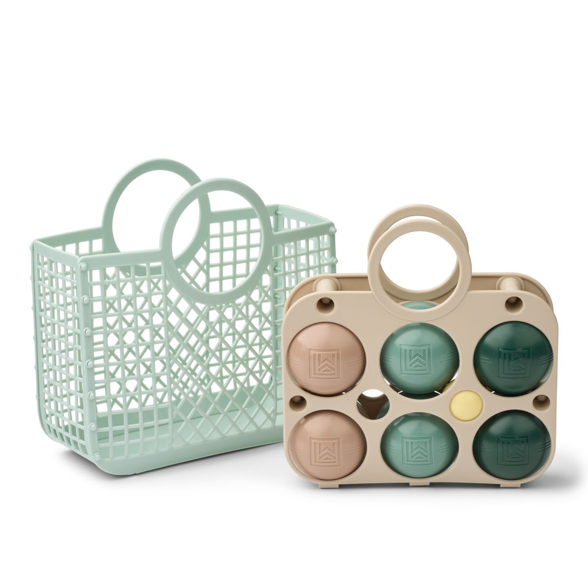 Liewood Kit De Pétanque Portable Emmett - Sandy multi mix - Jeux d'extérieur