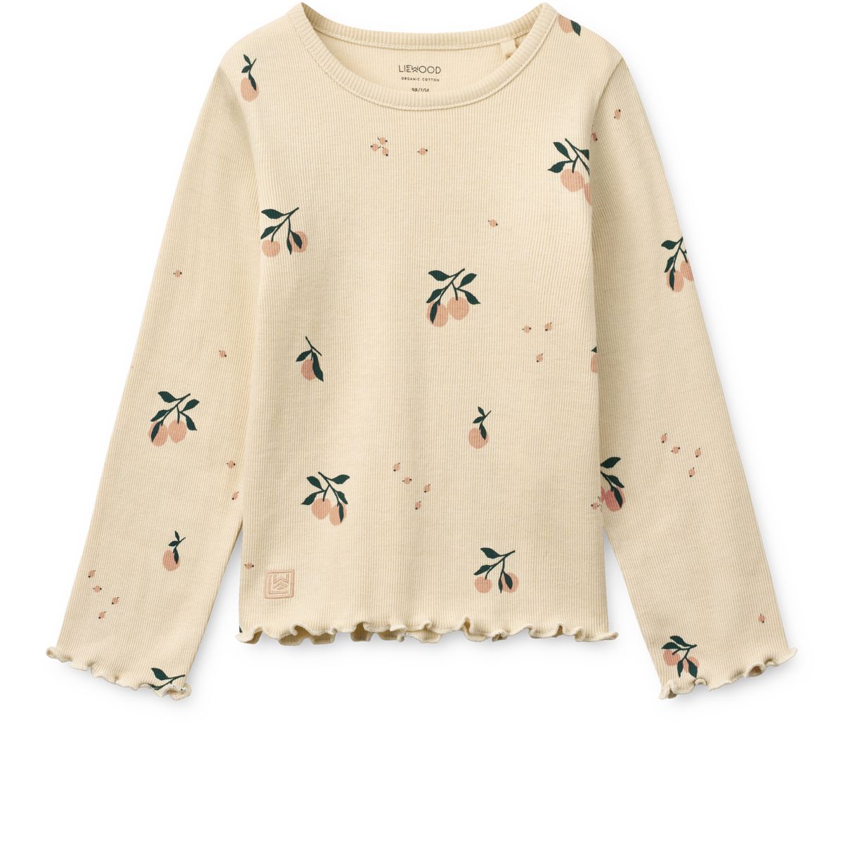 Liewood T-shirt côtelé à Manches Longues et à Imprimé NIEVE - Peach / Sea shell - T-shirt