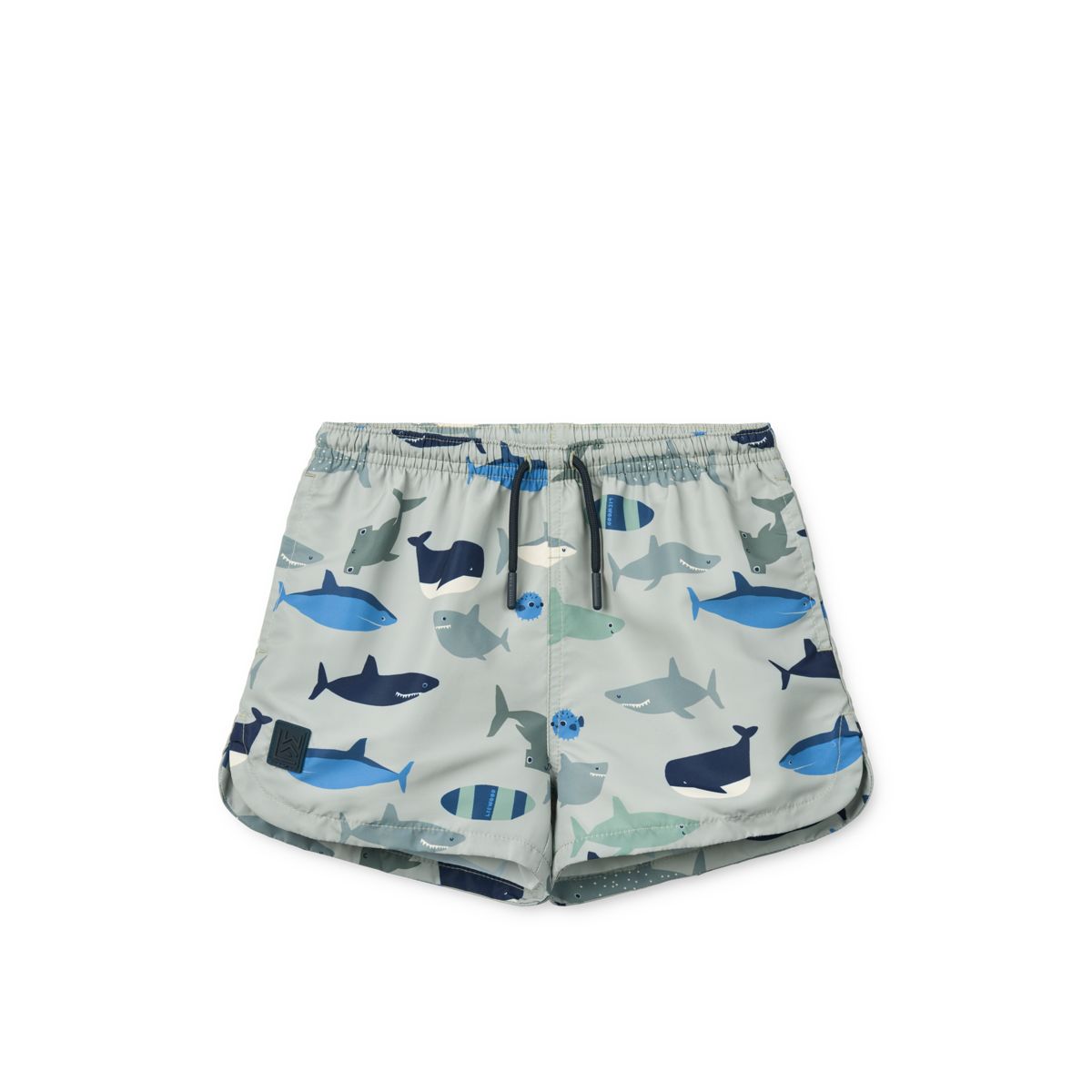 Liewood Short de bain imprimé AIDEN - Shark / Dove blue - Short de bain