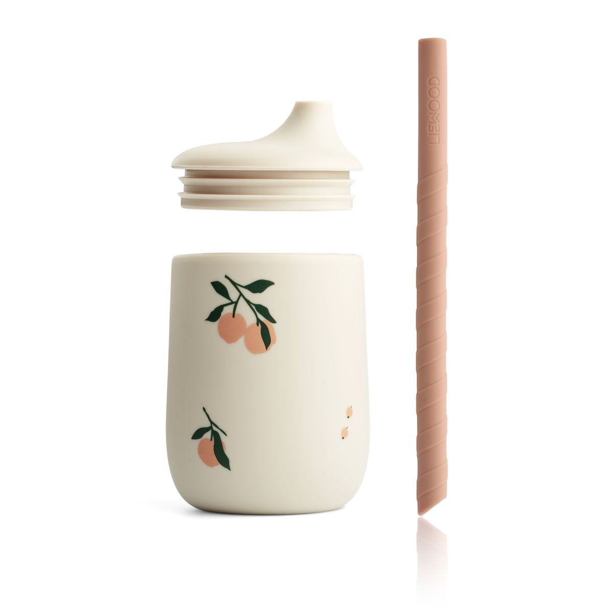 Liewood Tasse à Bec à Imprimé ELLIS - Peach / Sea shell mix - Gobelet